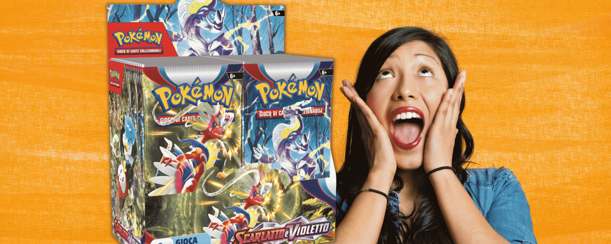 Preordina le carte Pokémon Scarlatto e Violetto: 36 buste in OFFERTA Preordina le carte Pokémon Scarlatto e Violetto: 36 buste in OFFERTA