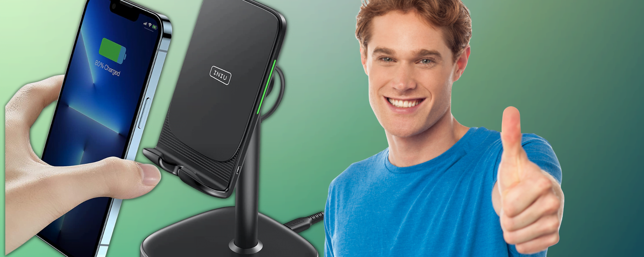 Niente più ingombro di cavi con questo Caricatore Wireless in offerta Niente più ingombro di cavi con questo Caricatore Wireless in offerta