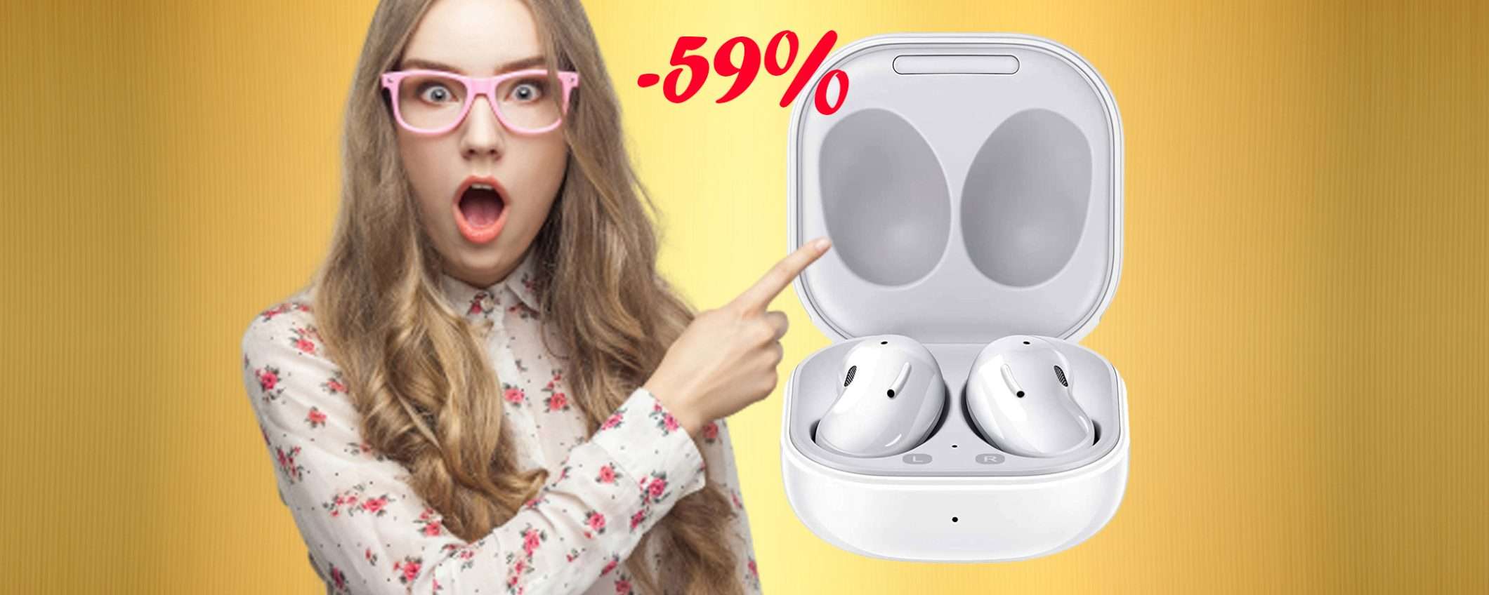 Samsung Galaxy Buds Live con sconto FOLLE del 59%, solo su Amazon Samsung Galaxy Buds Live con sconto FOLLE del 59%, solo su Amazon
