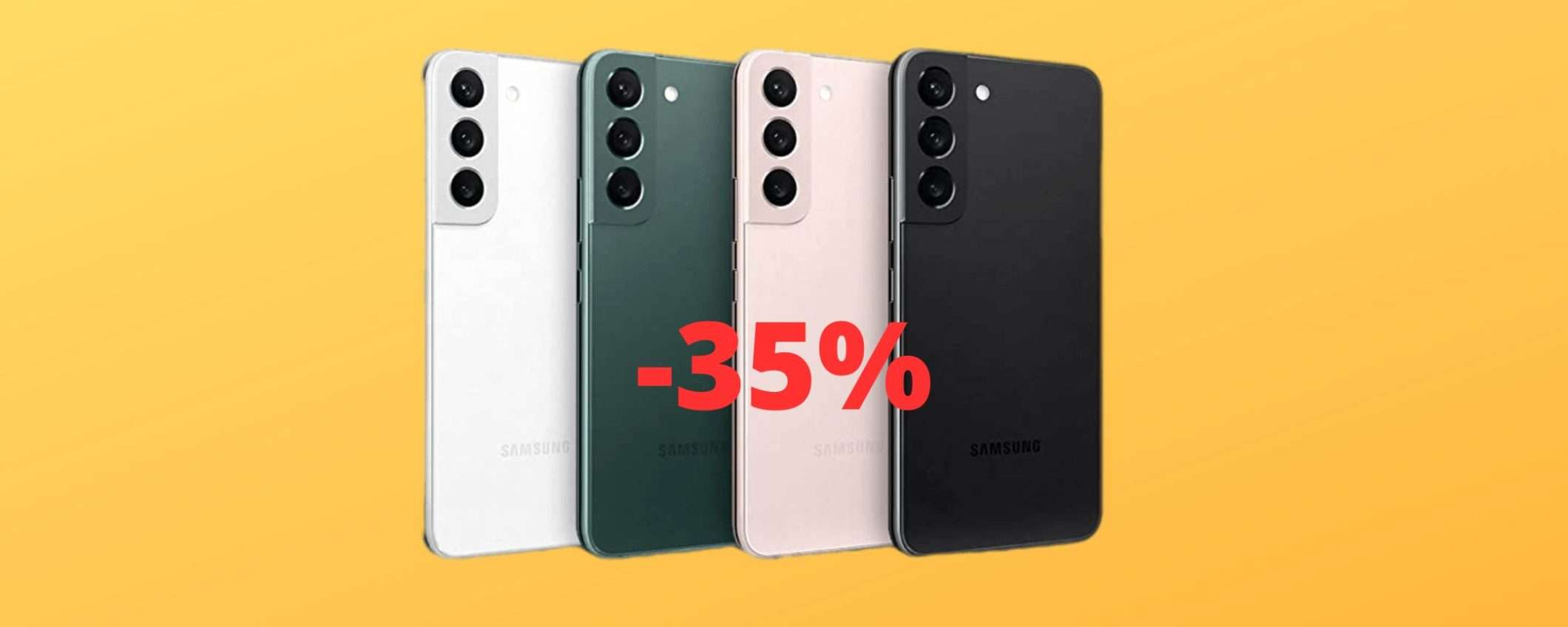 Samsung Galaxy S22 5G oggi tuo al prezzo BOMBA su Amazon(-35%) Samsung Galaxy S22 5G oggi tuo al prezzo BOMBA su Amazon(-35%)