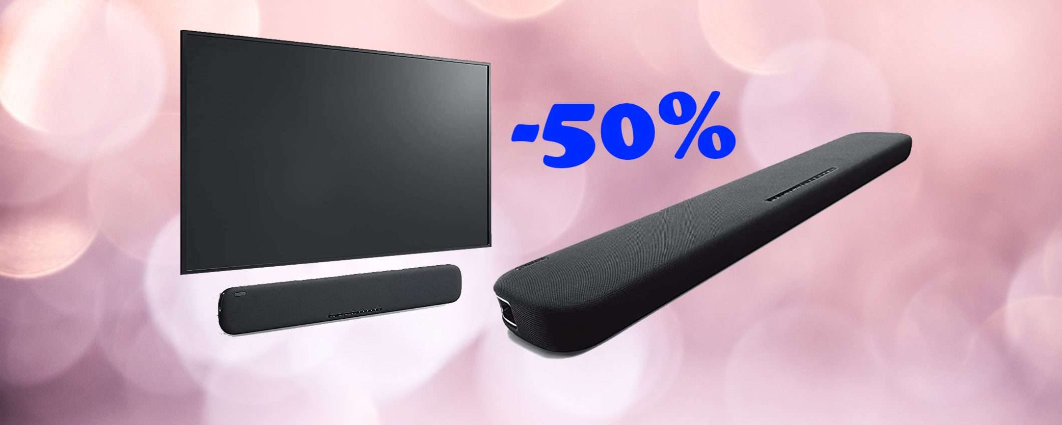Soundbar Yamaha con Alexa integrata a METÀ PREZZO su Amazon Soundbar Yamaha con Alexa integrata a METÀ PREZZO su Amazon
