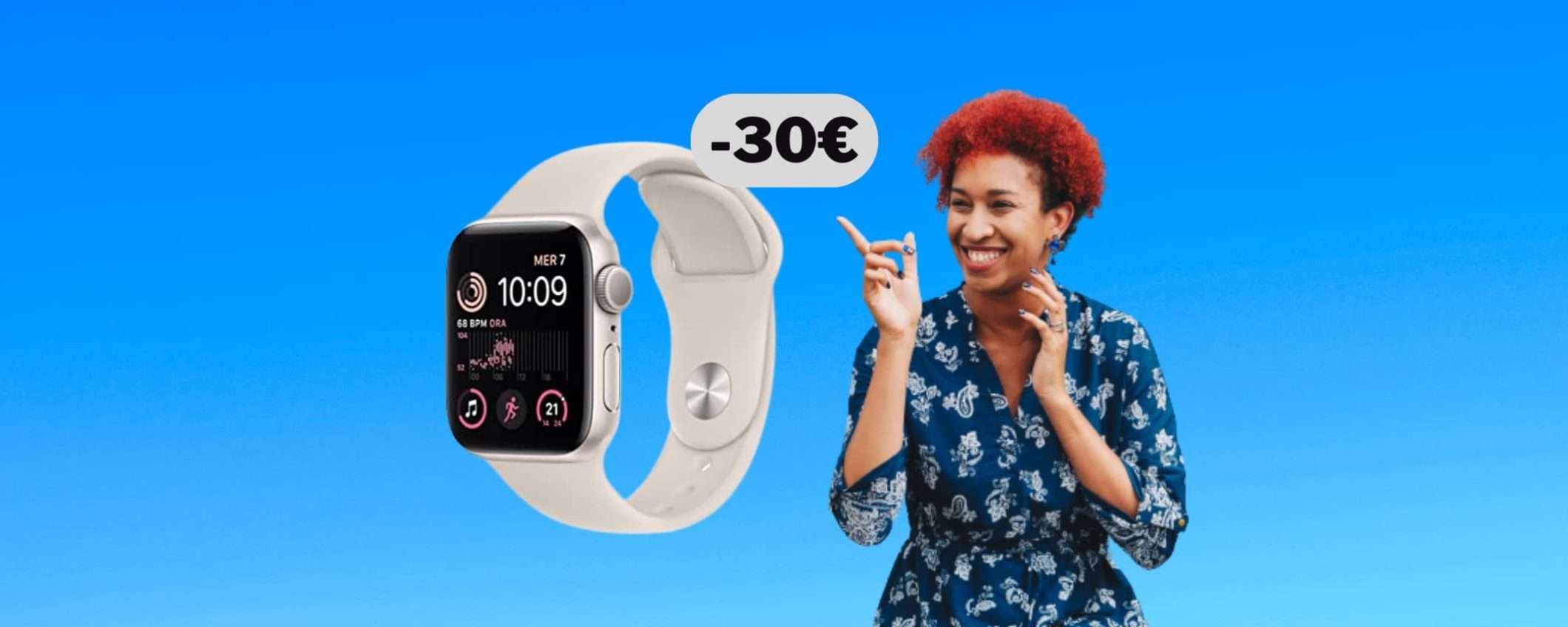 Apple Watch SE di 2a generazione in sconto sotto i 280€ da MediaWorld Apple Watch SE di 2a generazione in sconto sotto i 280€ da MediaWorld