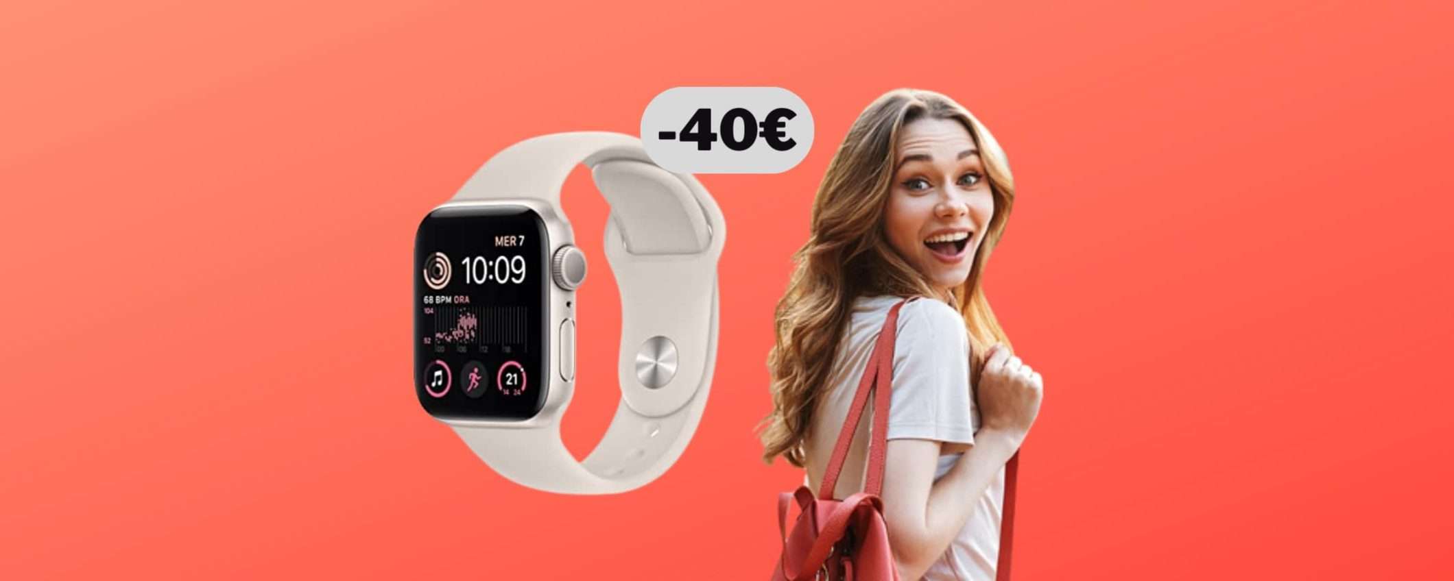 Apple Watch SE (40mm): con Unieuro risparmi subito 40€ Apple Watch SE (40mm): con Unieuro risparmi subito 40€