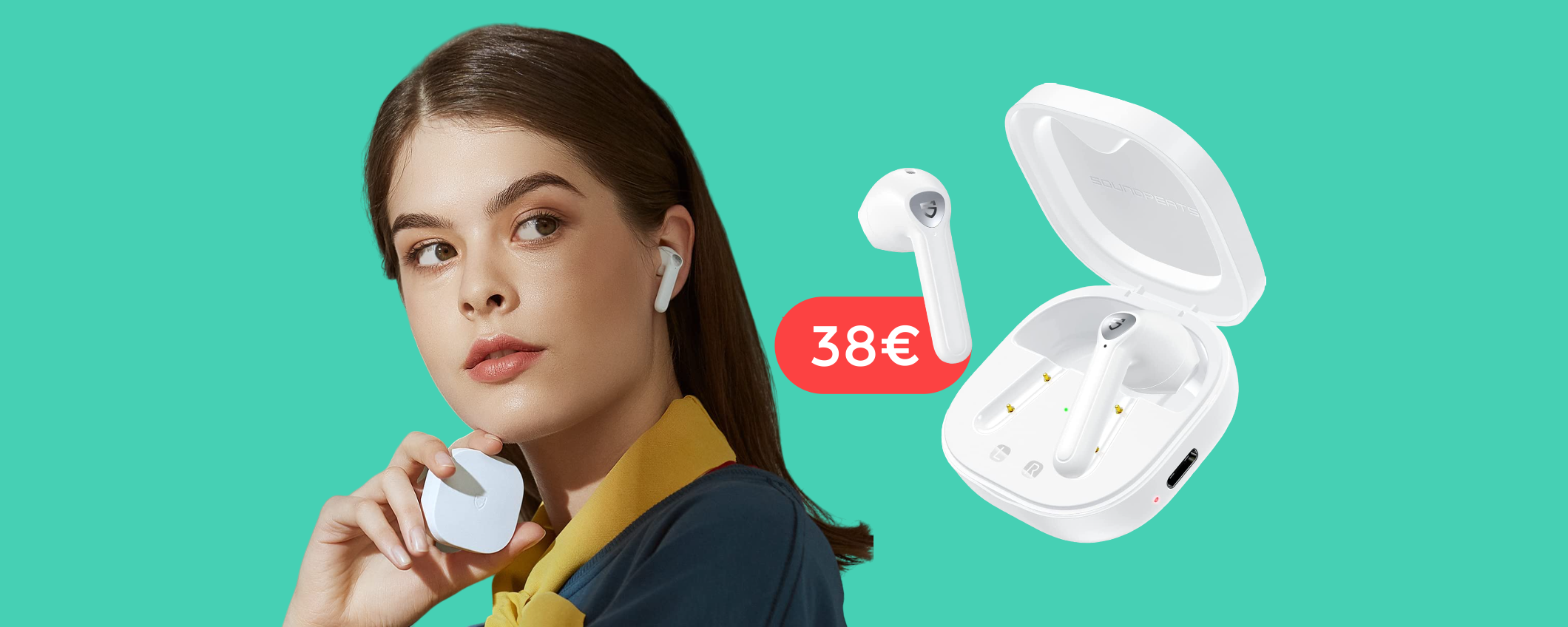 Auricolari SoundPEATS: tuoi con appena 38€ grazie al DOPPIO SCONTO Auricolari SoundPEATS: tuoi con appena 38€ grazie al DOPPIO SCONTO