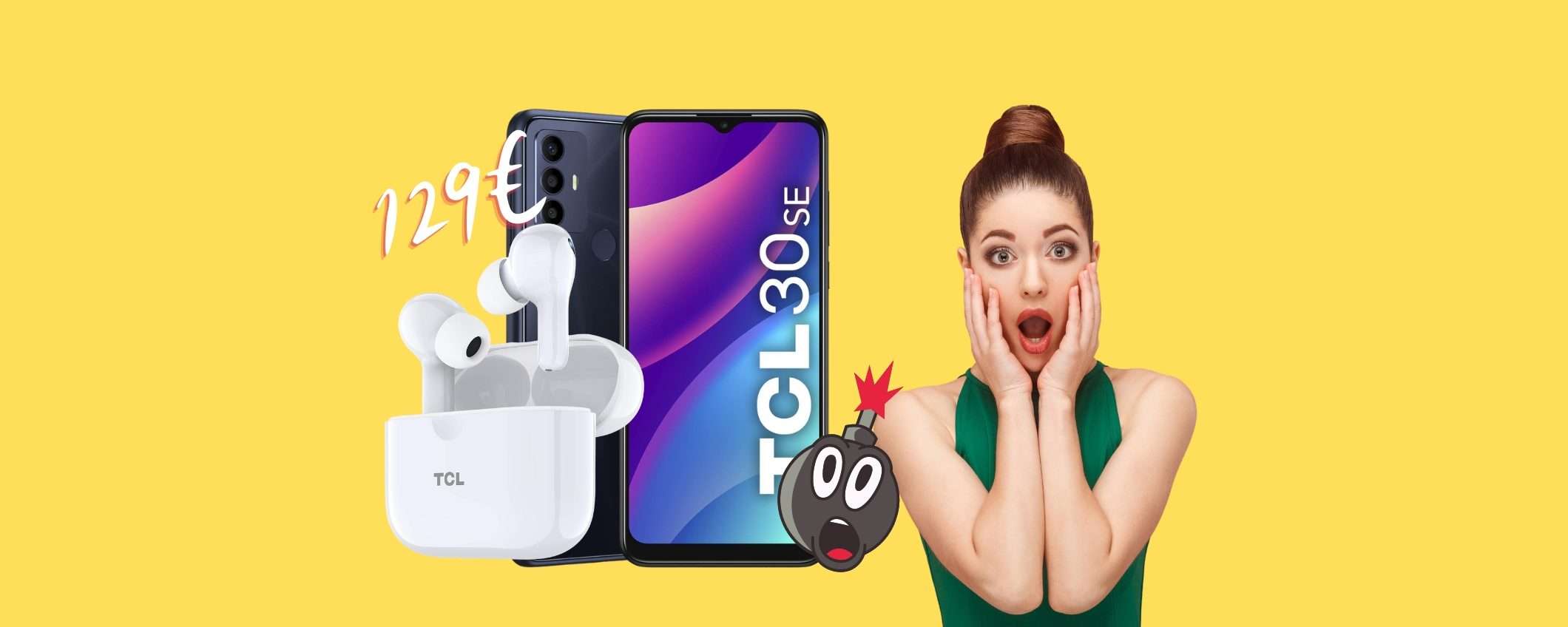 BOMBA by TCL: smartphone e auricolari wireless, a 129€ porti a casa tutto BOMBA by TCL: smartphone e auricolari wireless, a 129€ porti a casa tutto
