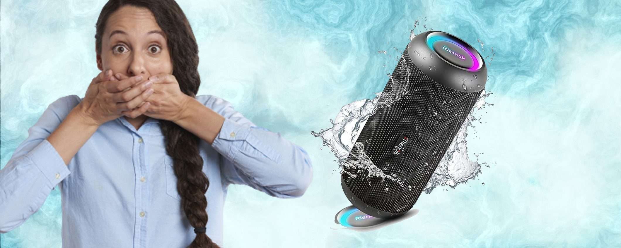 Cassa Bluetooth con luce LED: super POTENTE e scontata del 15% (Amazon) Cassa Bluetooth con luce LED: super POTENTE e scontata del 15% (Amazon)