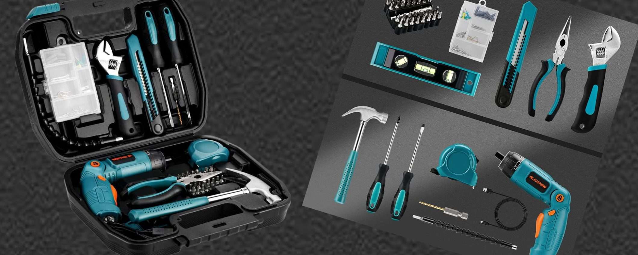 BOMBA fai da te: cassetta attrezzi con avvitatore wireless a 35€, sconto 40% BOMBA fai da te: cassetta attrezzi con avvitatore wireless a 35€, sconto 40%