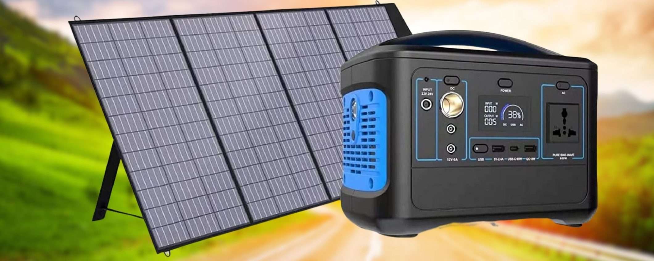 Centrale elettrica solare COMPLETA di pannello a prezzo assurdo (384€)