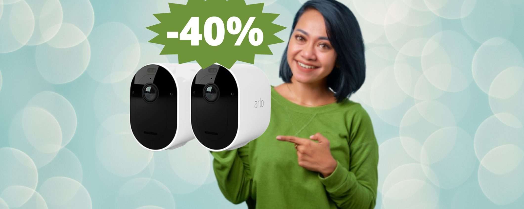 Arlo Pro4 Spotlight: la videosorveglianza definitiva in super sconto Arlo Pro4 Spotlight: la videosorveglianza definitiva in super sconto