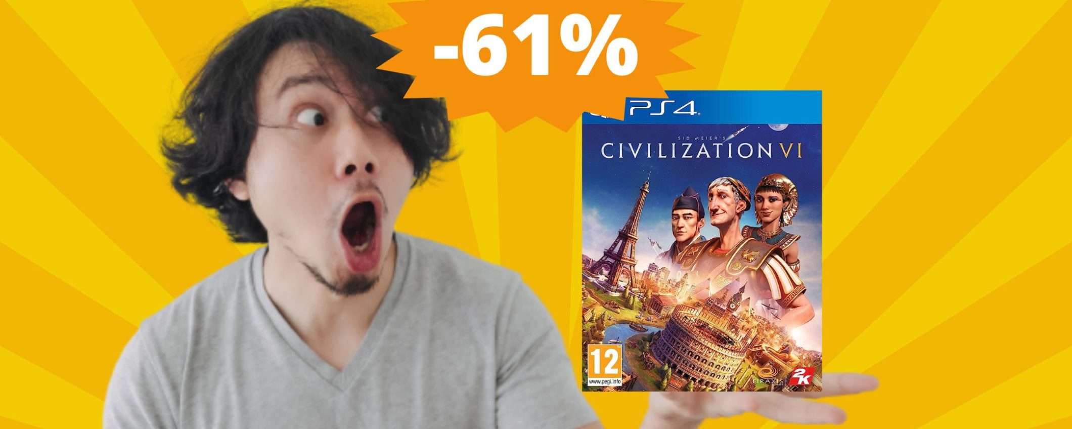 Civilization VI PS4: sconto IMPERDIBILE del 61% Civilization VI PS4: sconto IMPERDIBILE del 61%