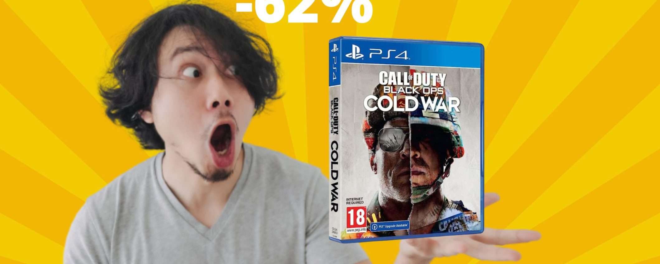 COD: Black Ops Cold War per PS4 con lo sconto FOLLE del 62% COD: Black Ops Cold War per PS4 con lo sconto FOLLE del 62%