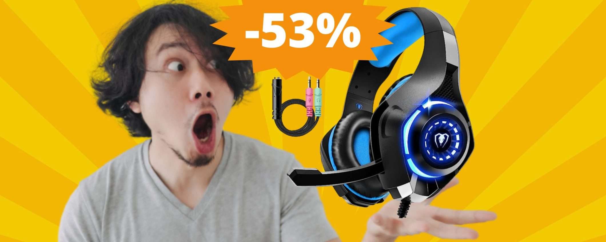 Cuffie da Gaming: questo prodotto ha uno sconto FOLLE del 53% Cuffie da Gaming: questo prodotto ha uno sconto FOLLE del 53%