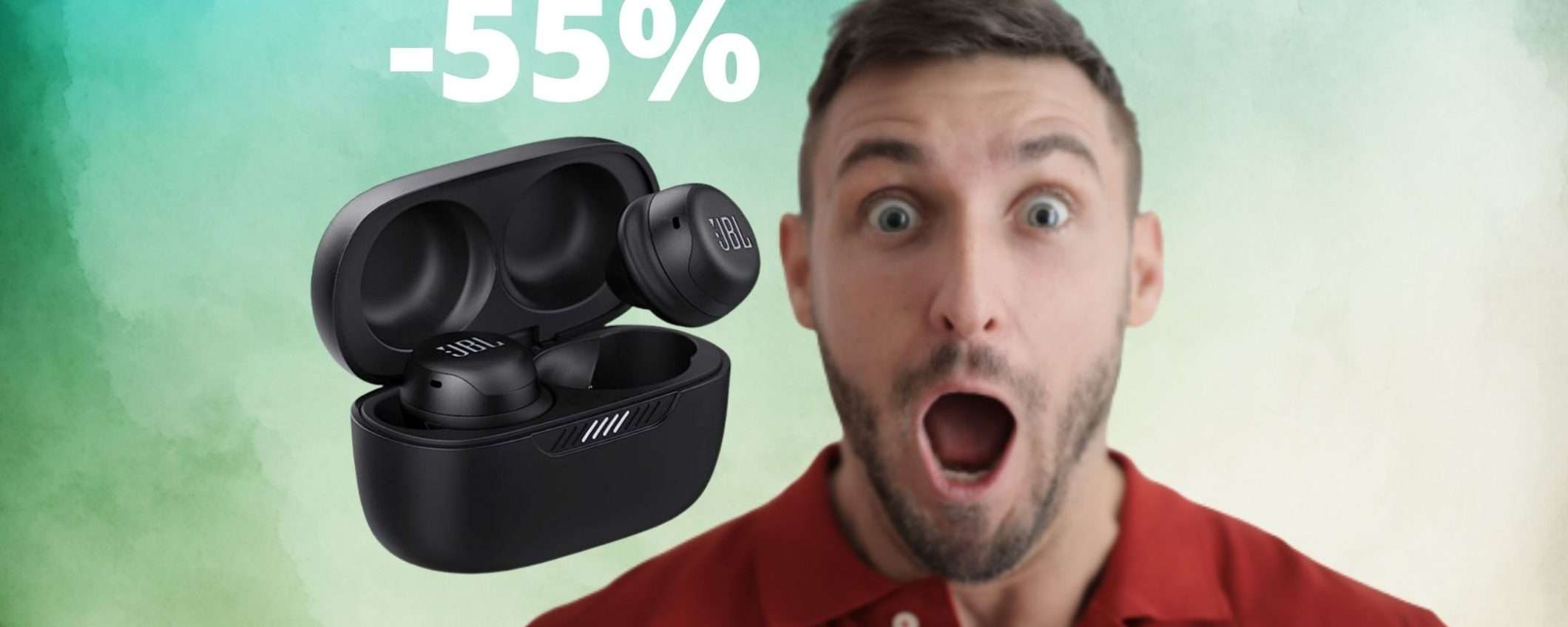 JBL Live Free: sconto PAZZESCO del 55%, per delle cuffie strepitose JBL Live Free: sconto PAZZESCO del 55%, per delle cuffie strepitose