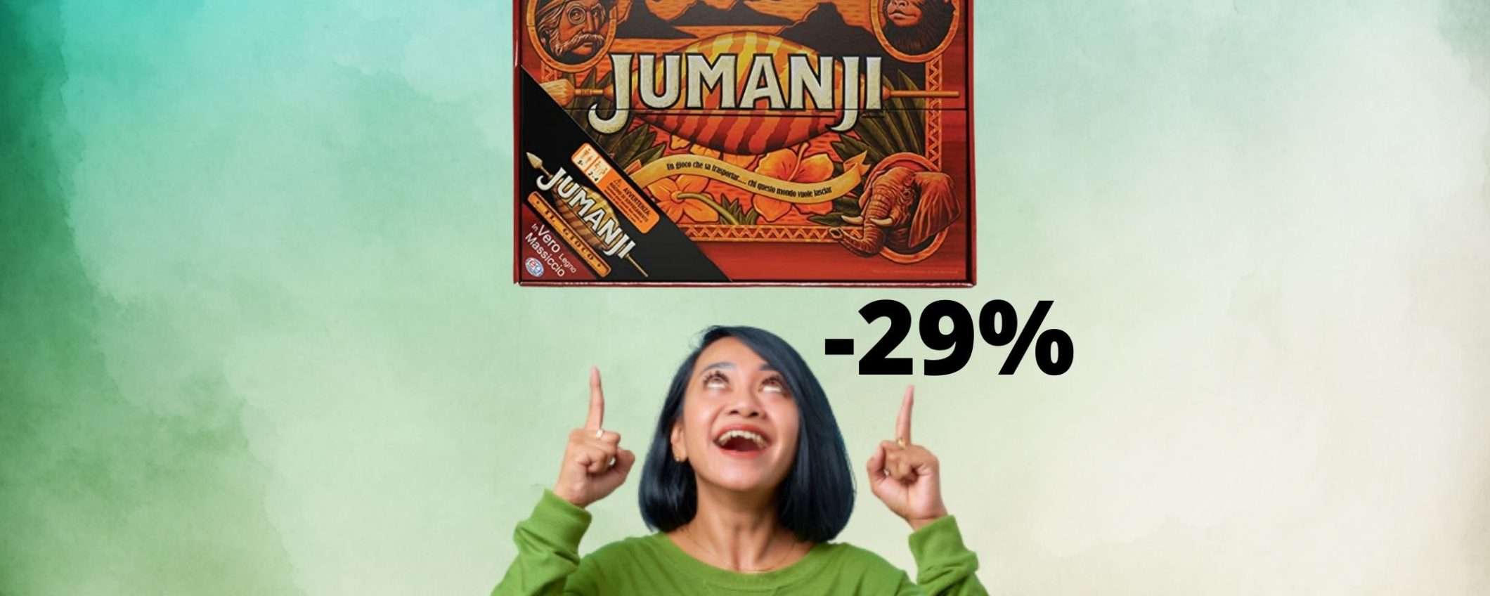 Jumanji: l'edizione in legno in super sconto su Amazon (-29%) Jumanji: l'edizione in legno in super sconto su Amazon (-29%)