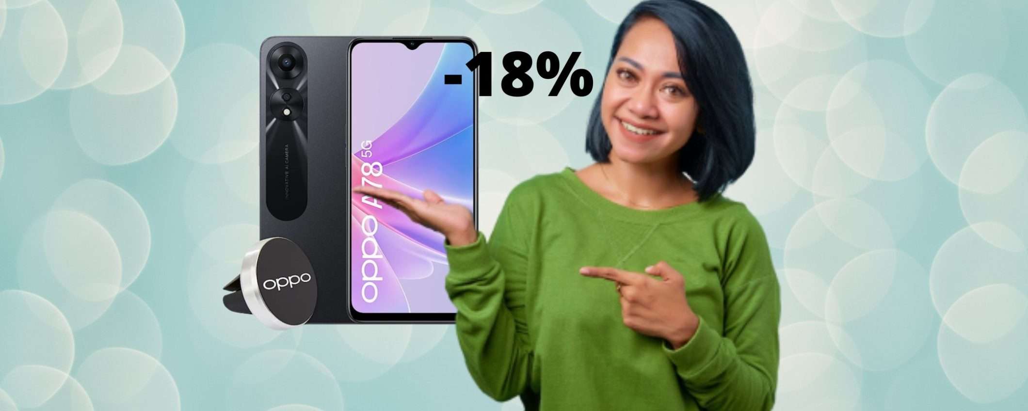 OPPO A78: in esclusiva su Amazon, con lo sconto del 18% OPPO A78: in esclusiva su Amazon, con lo sconto del 18%