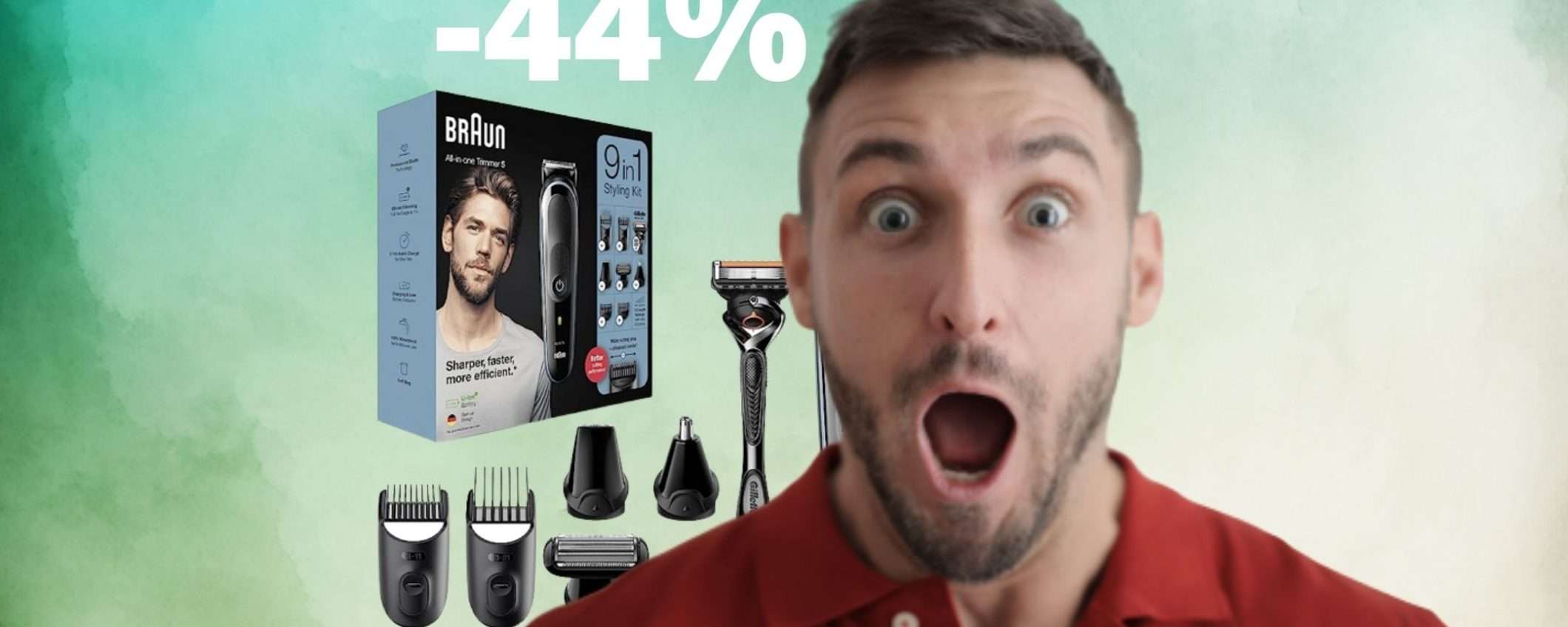 Rasoio elettrico: questo fantastico kit di casa Braun è in super sconto Rasoio elettrico: questo fantastico kit di casa Braun è in super sconto