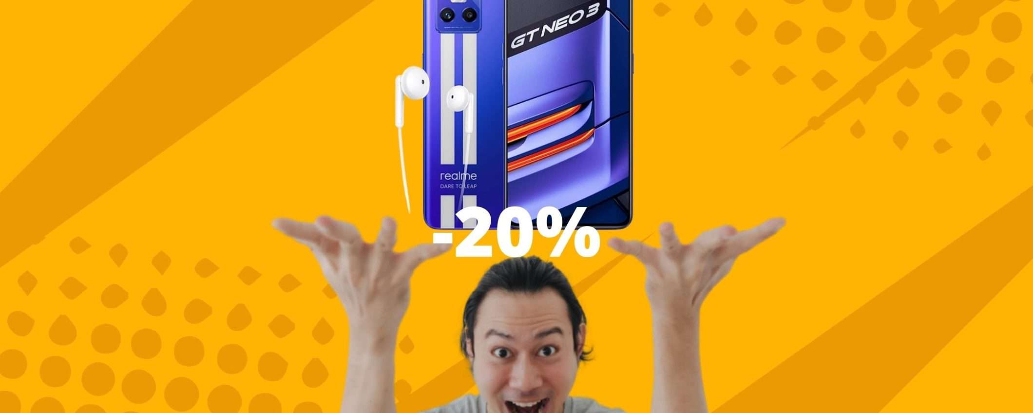 Realme GT NEO 3: bello, potente e finalmente in offerta su Amazon Realme GT NEO 3: bello, potente e finalmente in offerta su Amazon