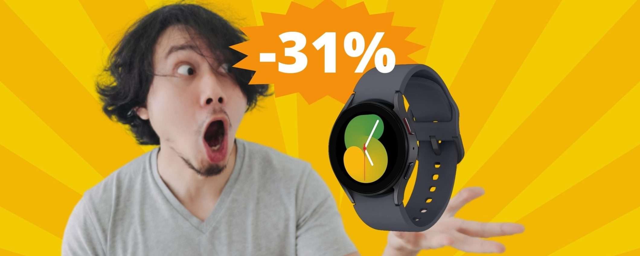 Samsung Galaxy Watch5: il top di gamma, oggi ad un prezzo ridicolo Samsung Galaxy Watch5: il top di gamma, oggi ad un prezzo ridicolo