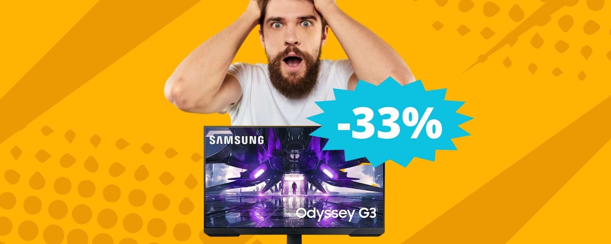 Samsung Odyssey G3: monitor da gaming bello, potente e in super sconto Samsung Odyssey G3: monitor da gaming bello, potente e in super sconto