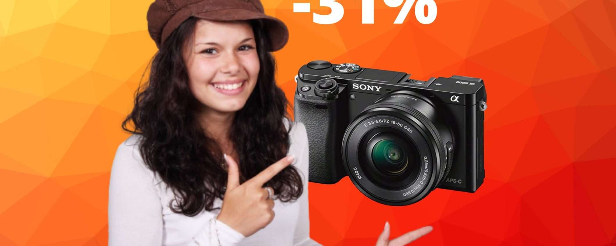 Sony Alpha 6000Y: il kit con doppio obiettivo con oltre 300 euro di sconto Sony Alpha 6000Y: il kit con doppio obiettivo con oltre 300 euro di sconto
