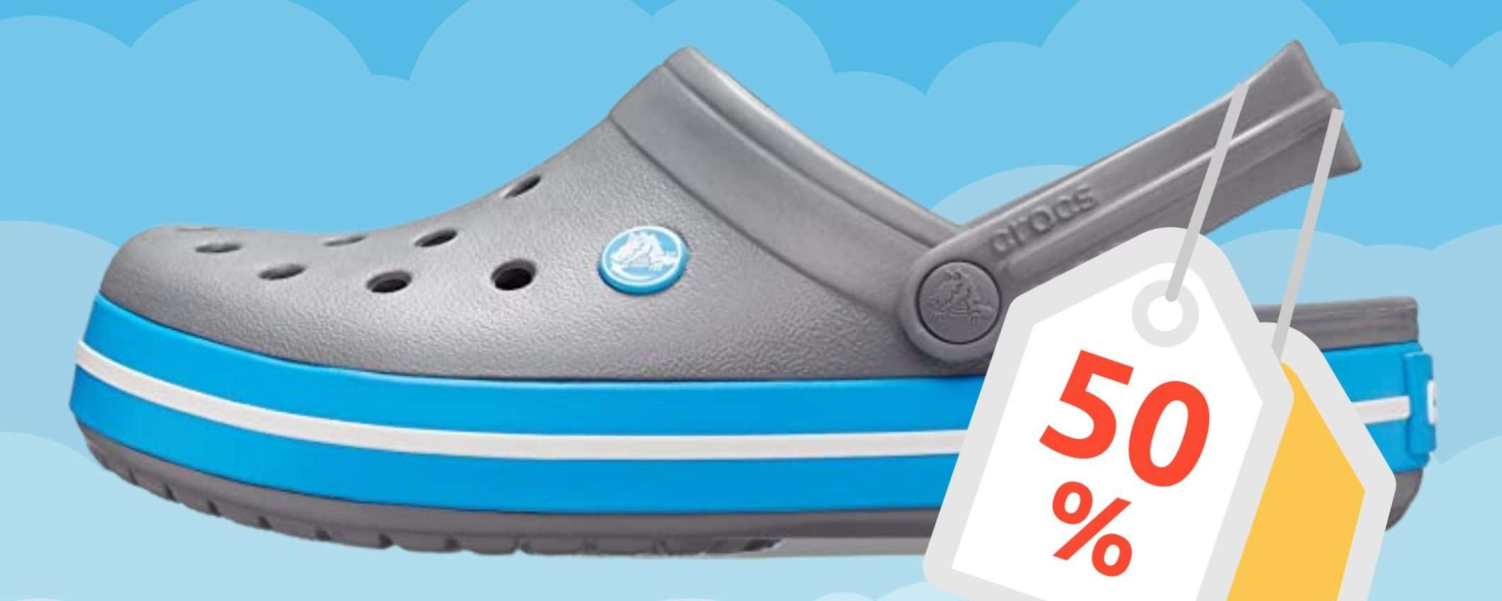 Queste Crocs STRATOSFERICHE sono in sconto del 51% su Amazon (27€) Queste Crocs STRATOSFERICHE sono in sconto del 51% su Amazon (27€)