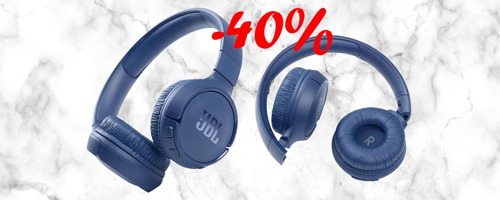 Cuffie On-Ear JBL Bluetooth 5.0: oggi sconto FOLLE del 40% (Amazon) Cuffie On-Ear JBL Bluetooth 5.0: oggi sconto FOLLE del 40% (Amazon)