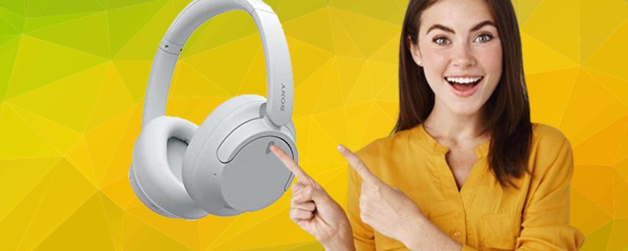 Cuffie Sony Wireless Bluetooth: oggi IMPERDIBILI con sconto del 33% Cuffie Sony Wireless Bluetooth: oggi IMPERDIBILI con sconto del 33%