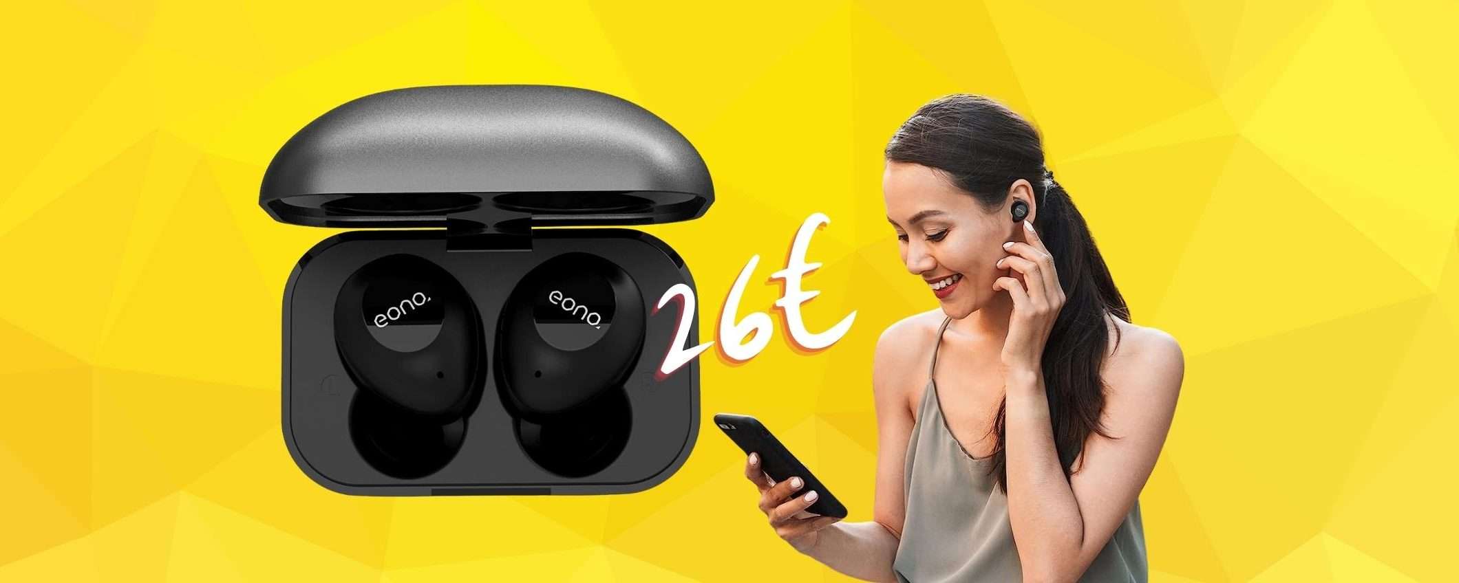 Eonobuds 4: auricolari Bluetooth invisibili e impermeabili a 26€ Eonobuds 4: auricolari Bluetooth invisibili e impermeabili a 26€