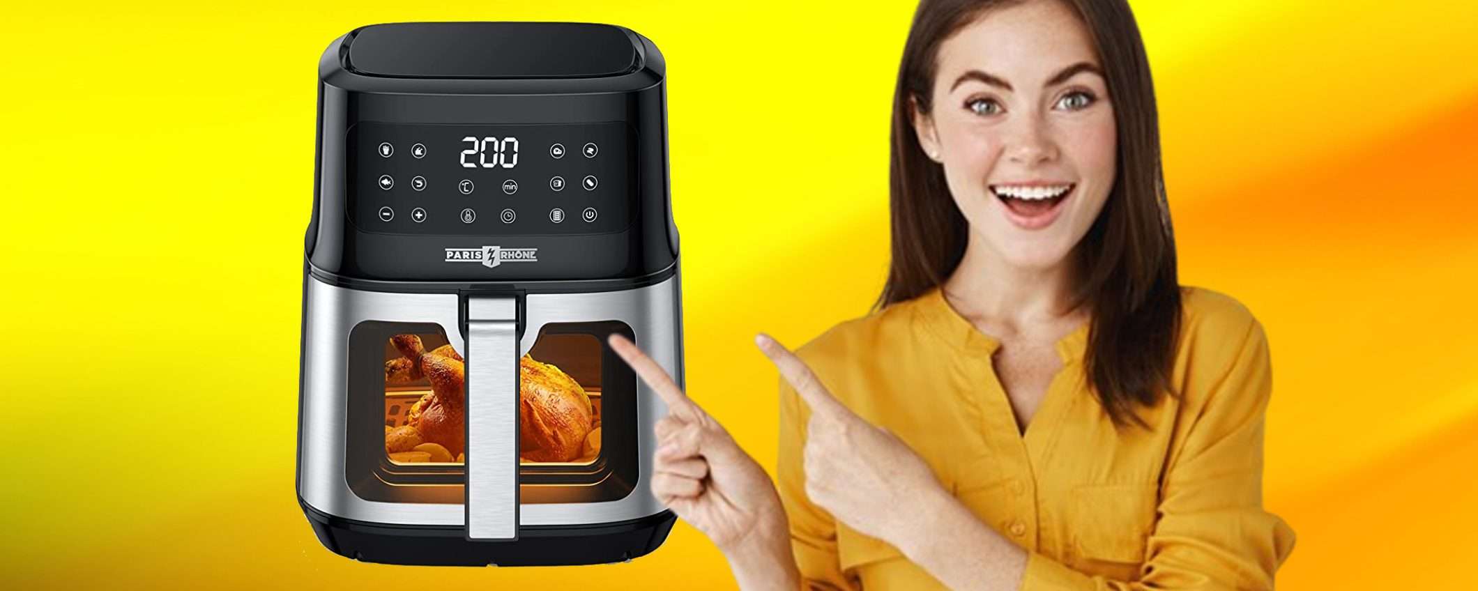 Friggitrice ad aria da 1200 W: oggi tua al prezzo BOMBA su Amazon Friggitrice ad aria da 1200 W: oggi tua al prezzo BOMBA su Amazon