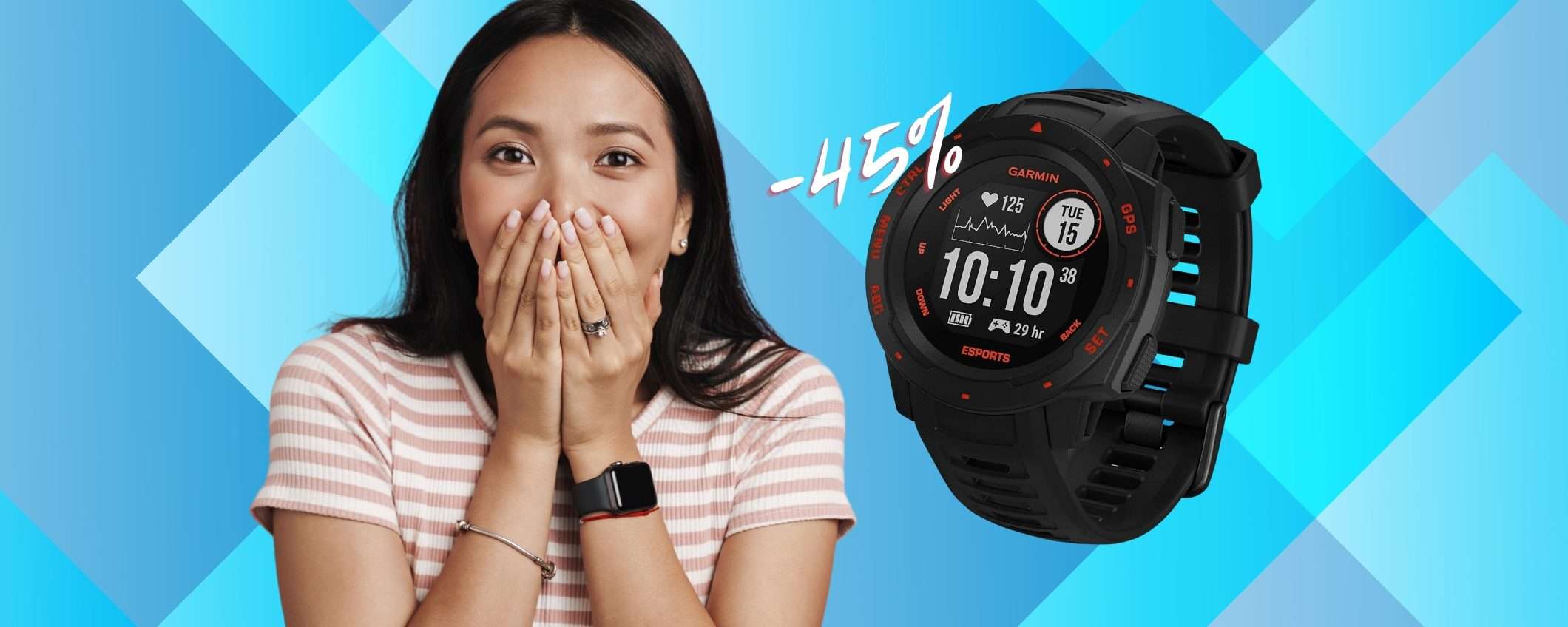 Garmin Instinct Esports Edition al 45% in MENO è un AFFARE ASSOLUTO Garmin Instinct Esports Edition al 45% in MENO è un AFFARE ASSOLUTO