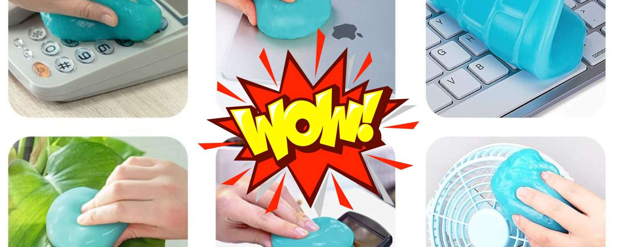 Gel MAGICO: il gadget multiuso per pulire dove nessuno osa arrivare (6€) Gel MAGICO: il gadget multiuso per pulire dove nessuno osa arrivare (6€)