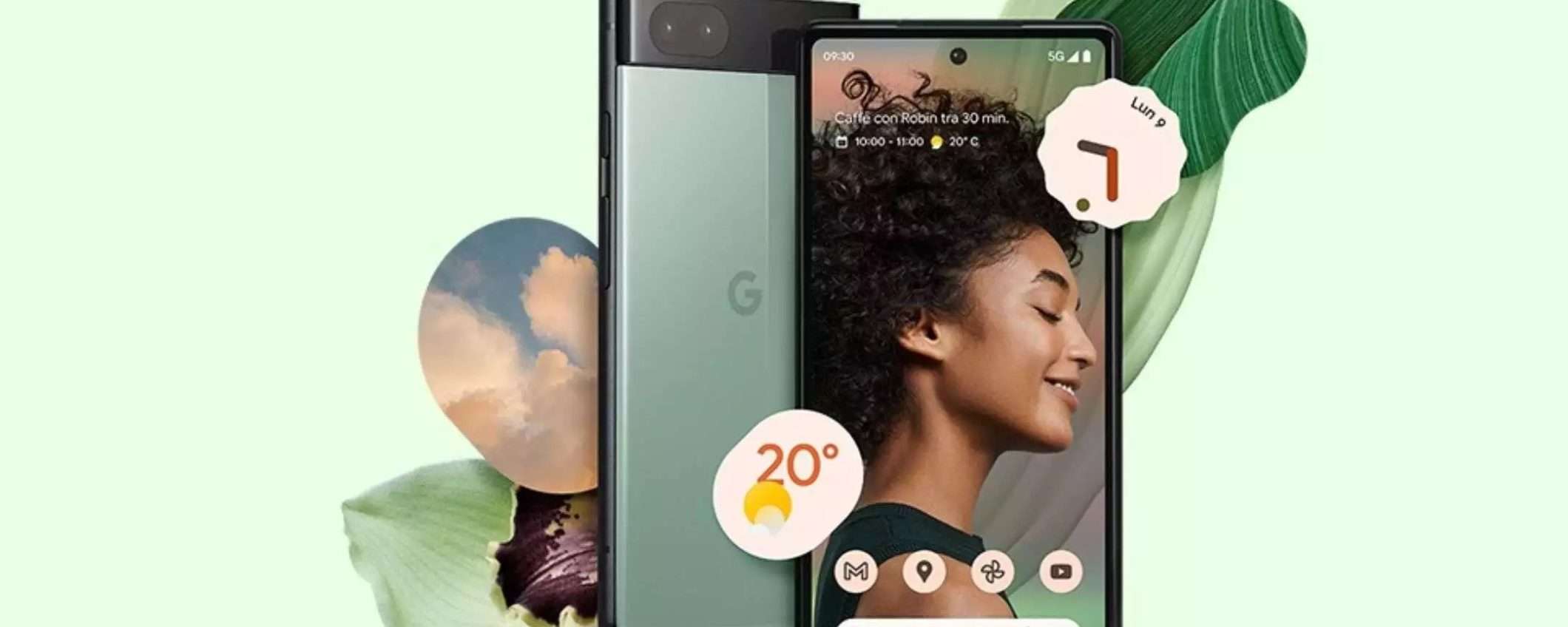 Google Pixel 6a: a un SUPER PREZZO con le Offerte di Primavera di Amazon (-130€) Google Pixel 6a: a un SUPER PREZZO con le Offerte di Primavera di Amazon (-130€)