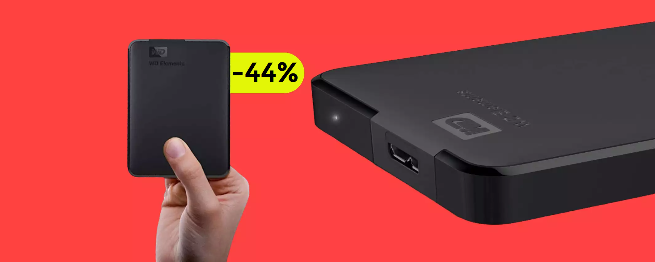 Hard disk esterno 2TB WD: la scelta MIGLIORE ad un prezzo di soli 66€ Hard disk esterno 2TB WD: la scelta MIGLIORE ad un prezzo di soli 66€