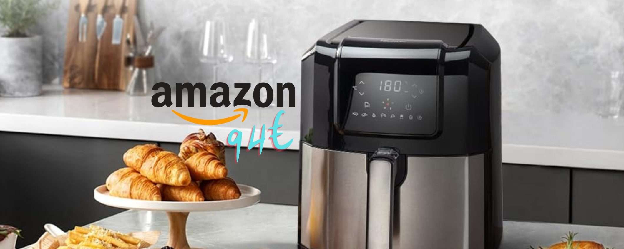 Hisense: friggitrice ad aria da 6,3 L e 1700 W a 94€, BOMBA Amazon Hisense: friggitrice ad aria da 6,3 L e 1700 W a 94€, BOMBA Amazon