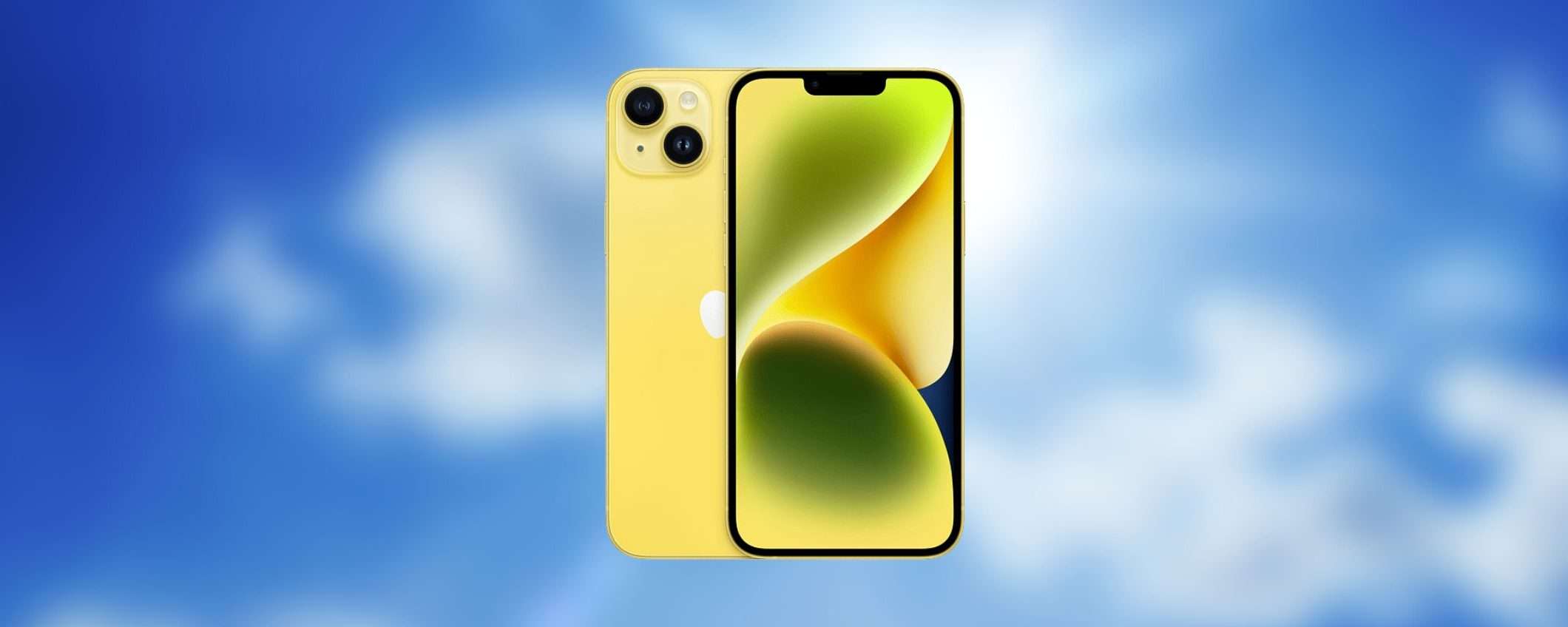 iPhone 14 Plus Giallo è già in offerta sul sito di Mediaworld (-180€) iPhone 14 Plus Giallo è già in offerta sul sito di Mediaworld (-180€)