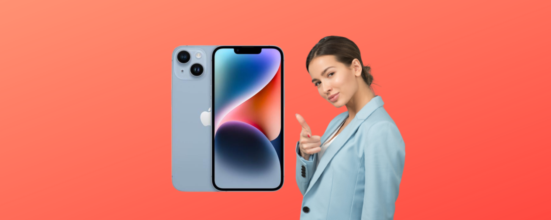 iPhone 14 Blu precipita a 861€ su ePRICE (più cashback del 20%) iPhone 14 Blu precipita a 861€ su ePRICE (più cashback del 20%)