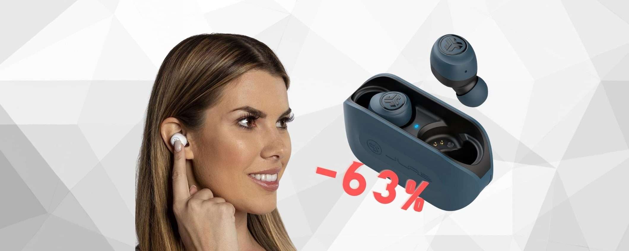 JLab Go Air: auricolari wireless a PREZZO SGRETOLATO (-63%) JLab Go Air: auricolari wireless a PREZZO SGRETOLATO (-63%)