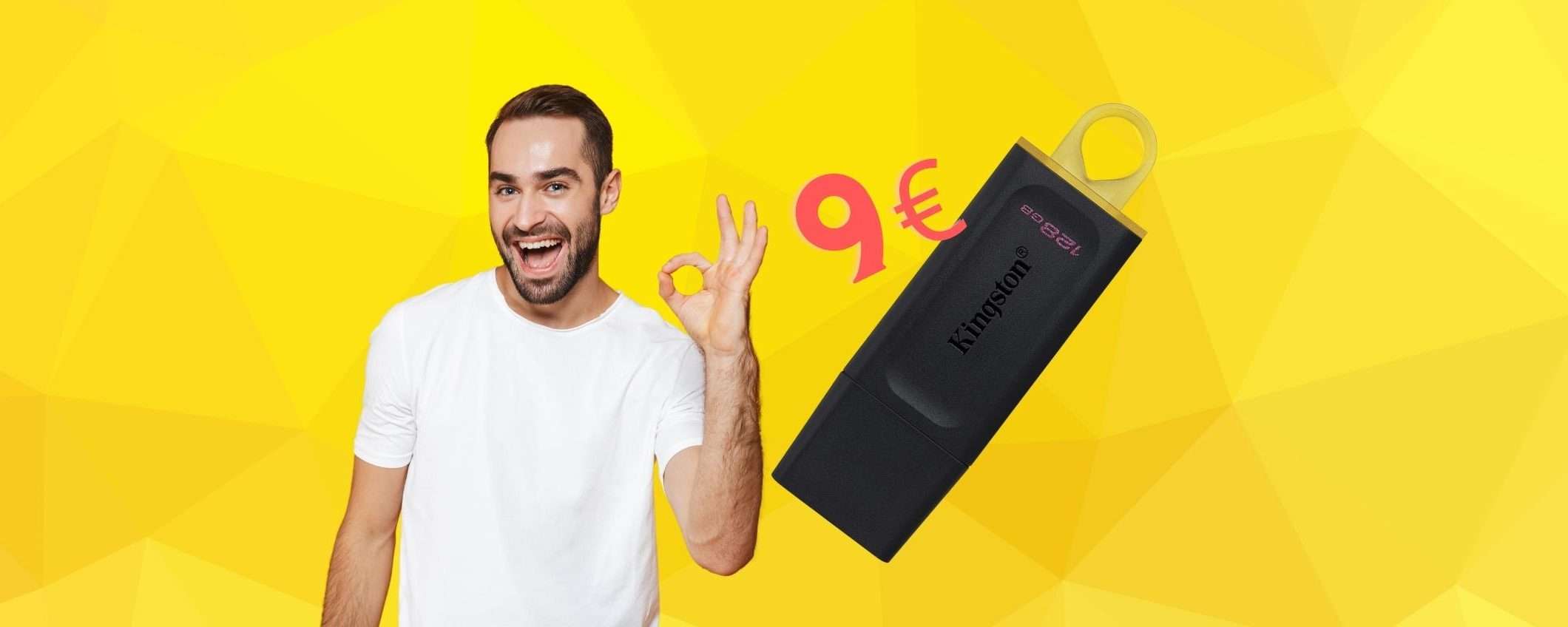 Kingston DataTraveler Exodia: chiavetta USB da 128GB a 9€ (-38%) Kingston DataTraveler Exodia: chiavetta USB da 128GB a 9€ (-38%)