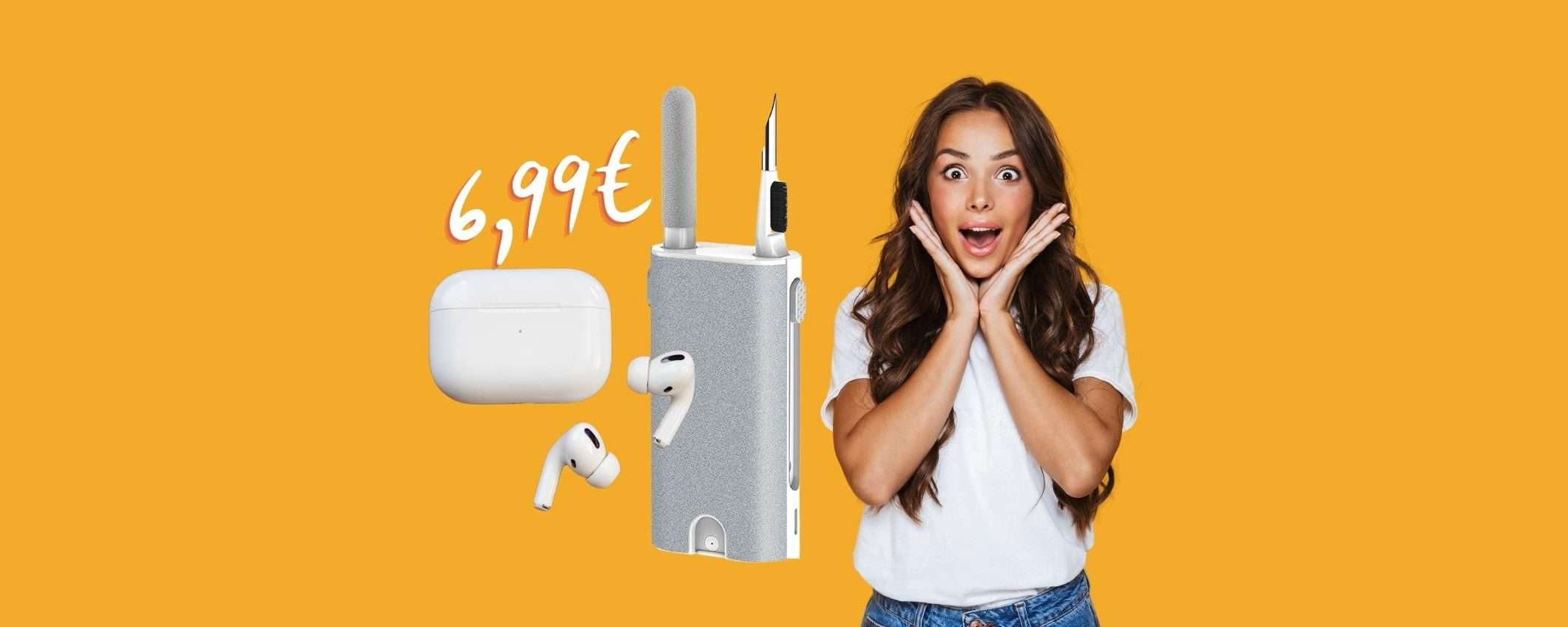 Kit per pulire gli auricolari, anche le AirPods a 6,99€ su Amazon Kit per pulire gli auricolari, anche le AirPods a 6,99€ su Amazon