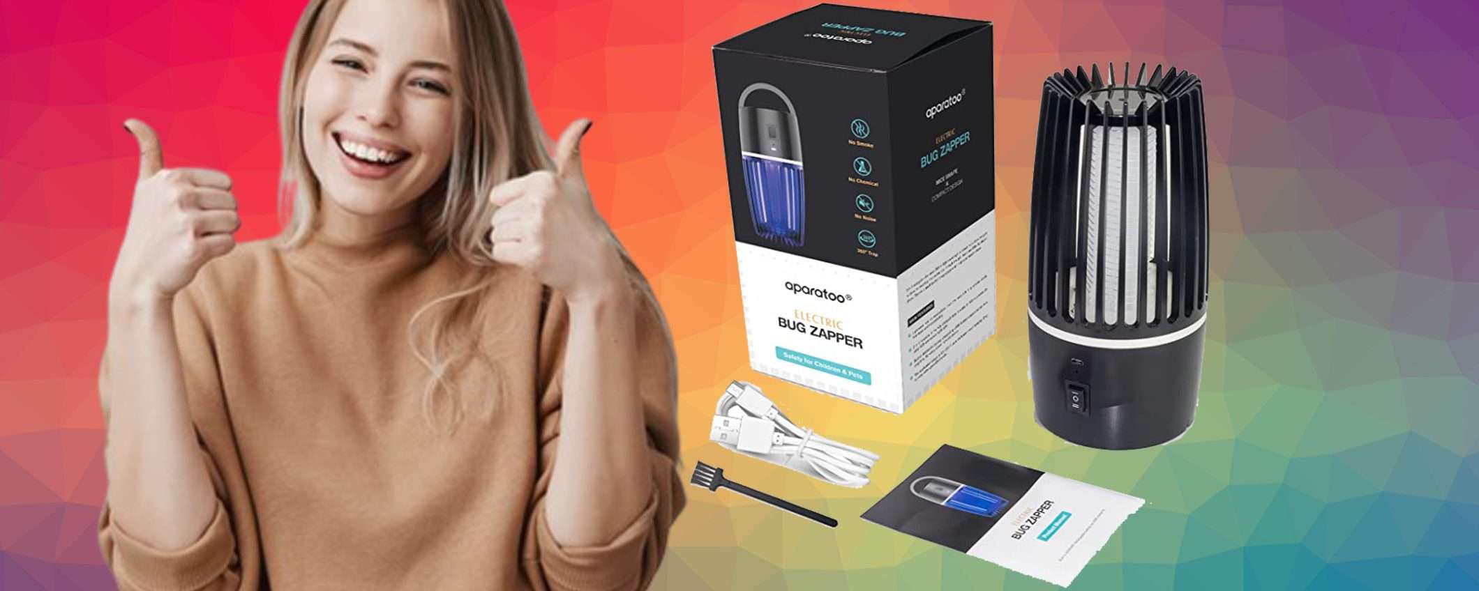 Lampada antizanzare 2 in 1: addio insetti con soli 22,09€ (-26%) Lampada antizanzare 2 in 1: addio insetti con soli 22,09€ (-26%)