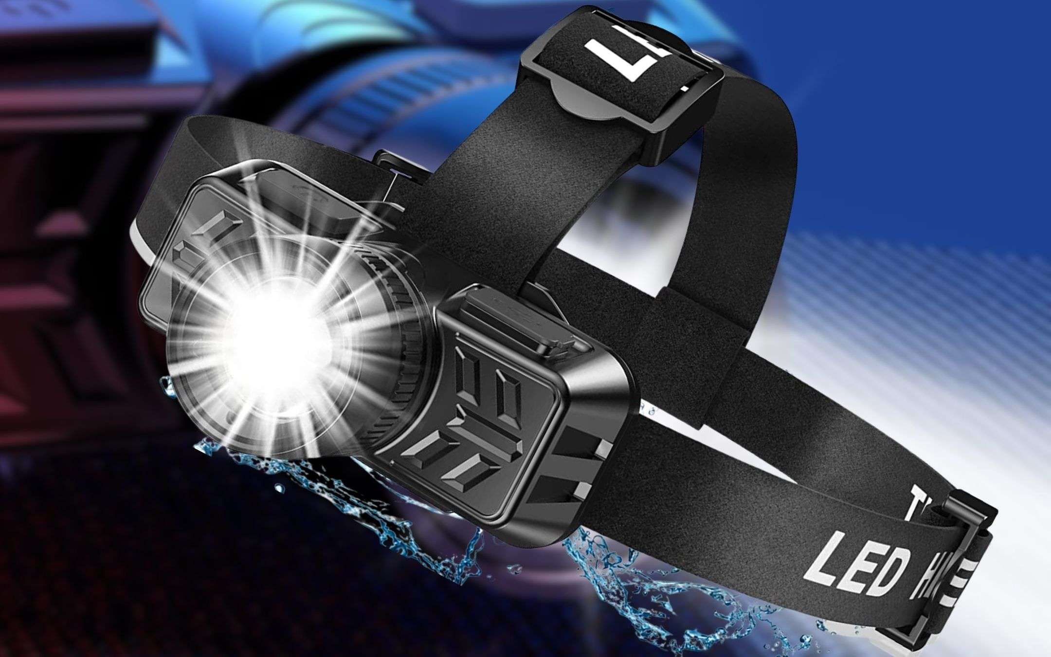 STANLEY HL2PKS - Confezione 2 Torce Frontali LED A Mani Libere | 5 LED Ultra-Luminosi, Fascia Regolabile Antiscivolo, Autonomia 18h | Per Campeggio, Emergenze, Lavoro