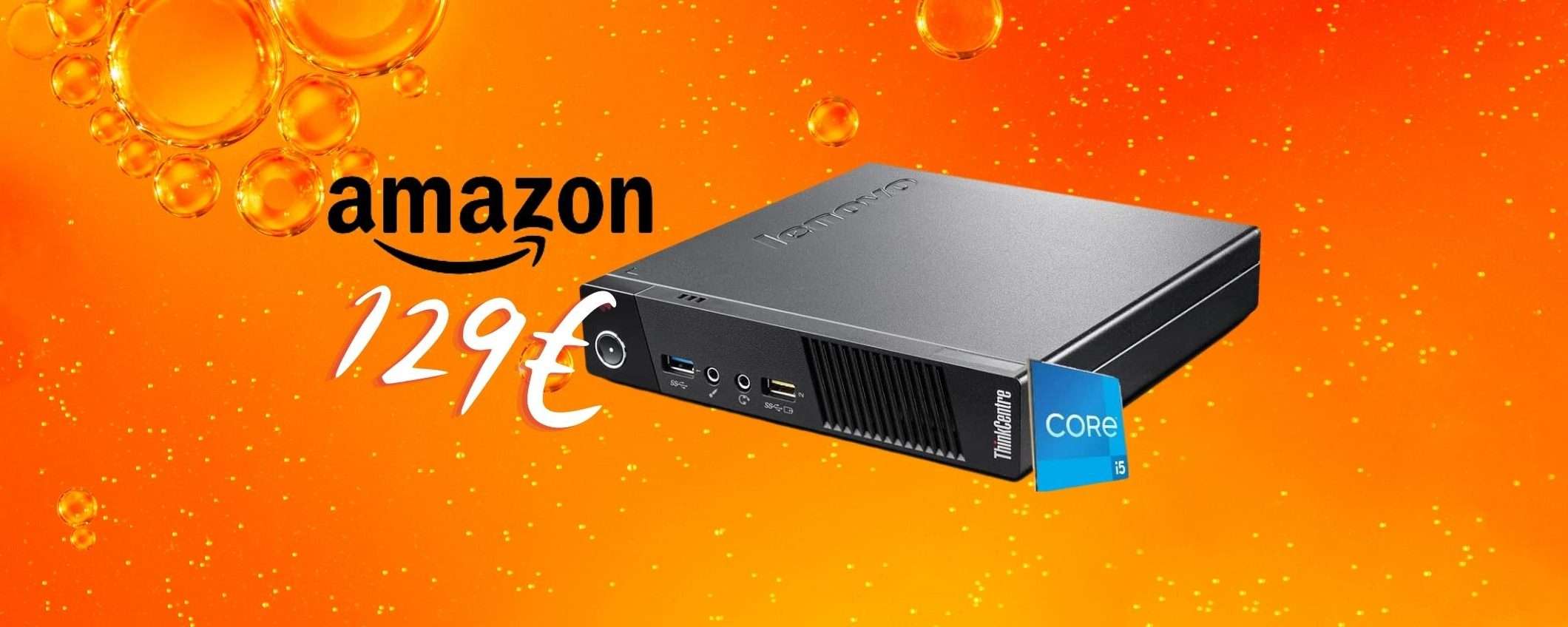 Lenovo: mini PC con i5 e SSD da 256GB a 129€ (ricondizionato garantito) Lenovo: mini PC con i5 e SSD da 256GB a 129€ (ricondizionato garantito)