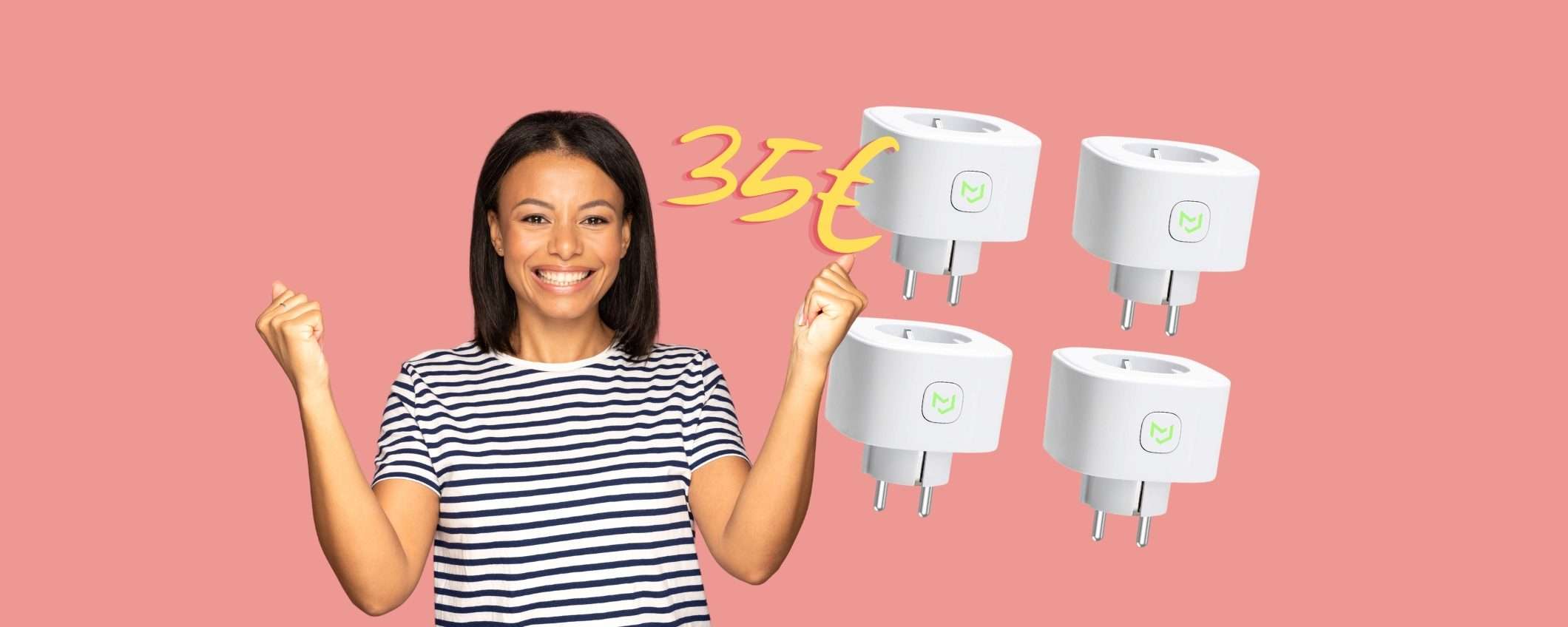 Meross: 4 prese WiFi a prezzo REGALO, tue a soli 35€ su Amazon Meross: 4 prese WiFi a prezzo REGALO, tue a soli 35€ su Amazon