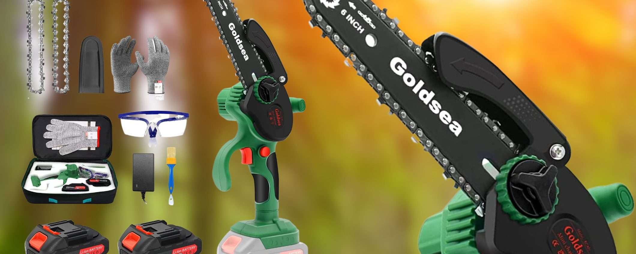 Motosega elettrica con 2 batterie e una marea di accessori: prezzo SHOCK (69€) Motosega elettrica con 2 batterie e una marea di accessori: prezzo SHOCK (69€)