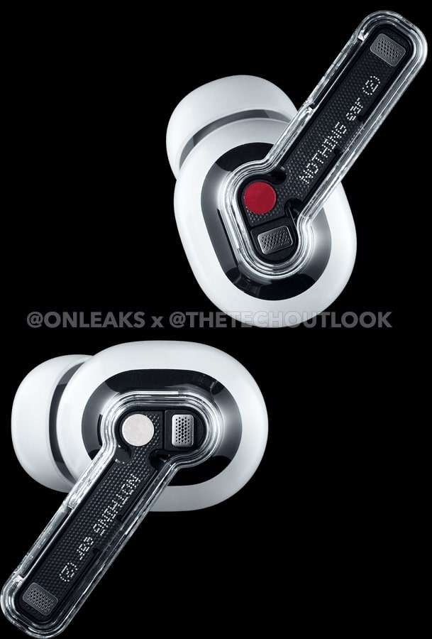 Nothing Ear (2) leak auricolari render