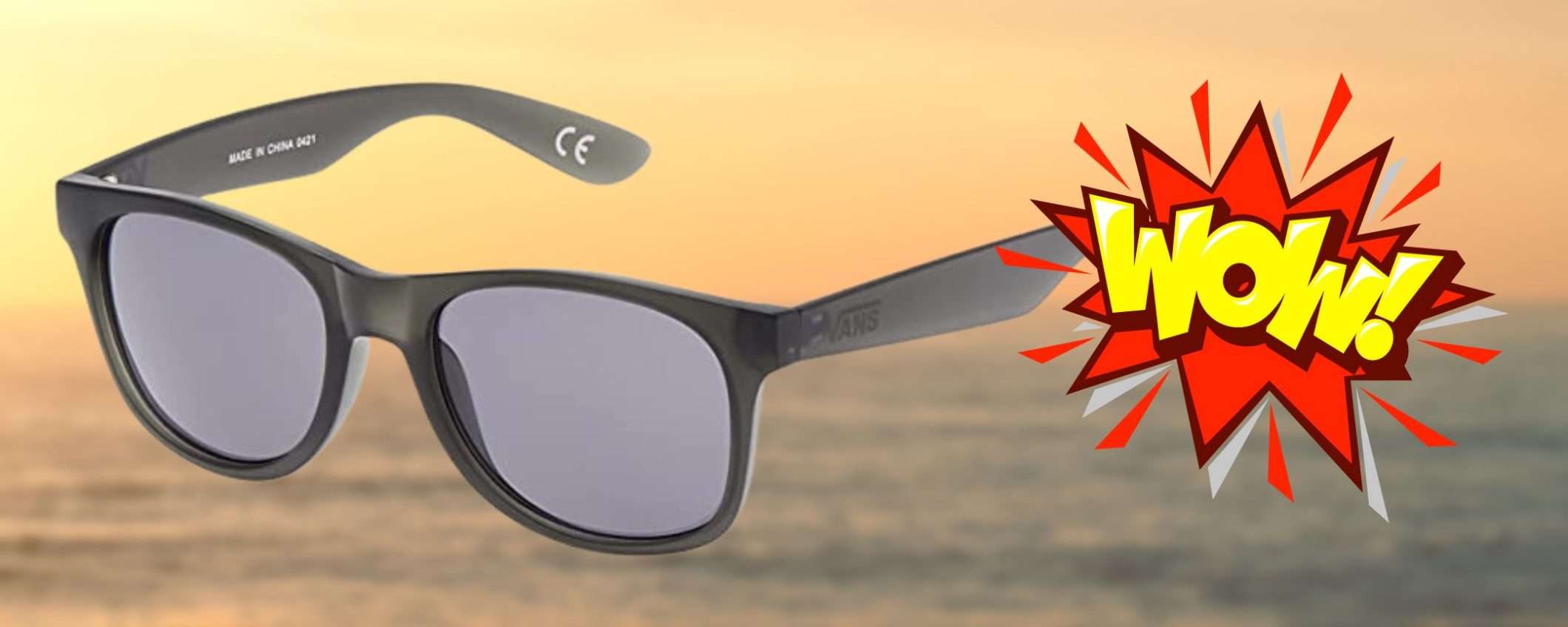 Amazon, occasione INASPETTATA: 13€ per gli iconici occhiali VANS di qualità Amazon, occasione INASPETTATA: 13€ per gli iconici occhiali VANS di qualità