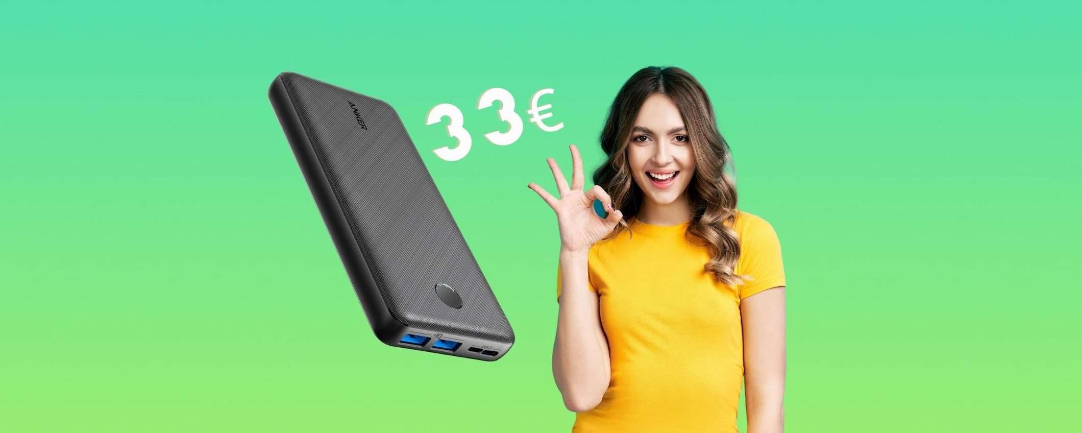 Powerbank da 20000 mAh a MENO di 34€ è da prendere SUBITO