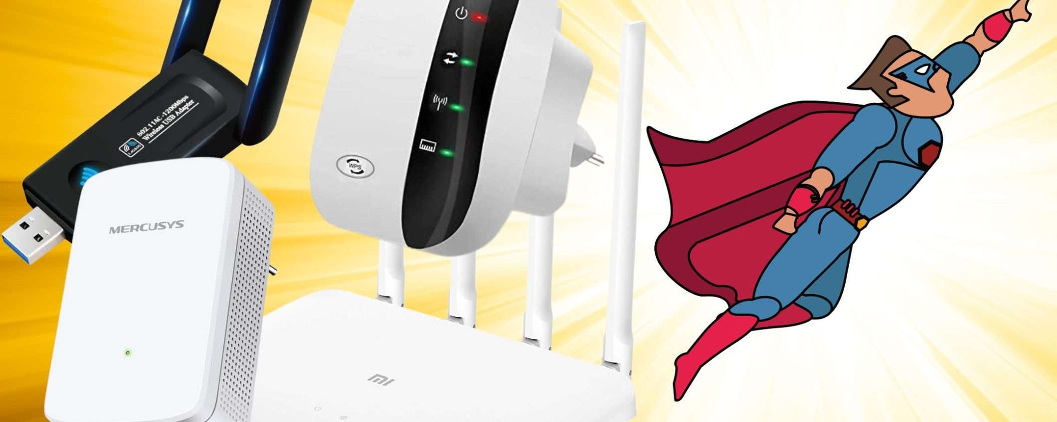 WiFi lento e instabile? 5 gadget a meno di 15€ per averlo subito POTENTISSIMO WiFi lento e instabile? 5 gadget a meno di 15€ per averlo subito POTENTISSIMO
