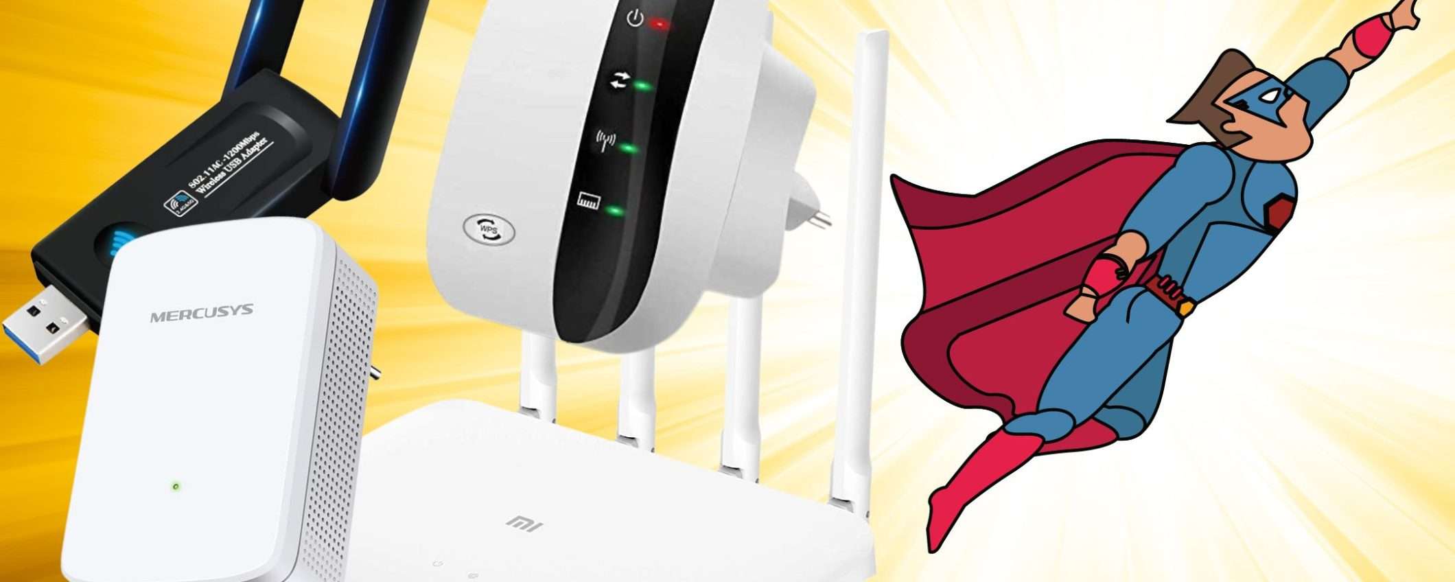 WiFi lento e instabile? 5 gadget a meno di 15€ per averlo subito POTENTISSIMO