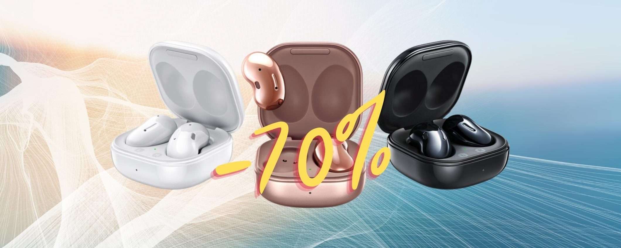 Samsung Galaxy Buds Live a un prezzo FOLLE su Amazon (-70%)